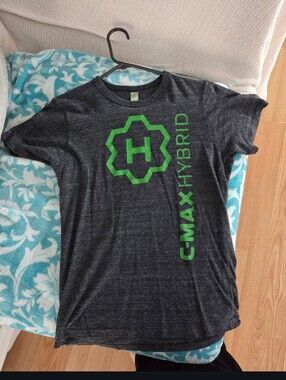 Alternative Men's Charcoal Heather Tee with Green Logo